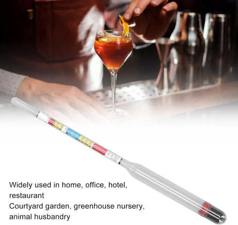 10Pcs 3 Wine Making Meter, Home Brewing Beer Hydrometer Test Jar Scales Household Supplies for Home Brewing Kit