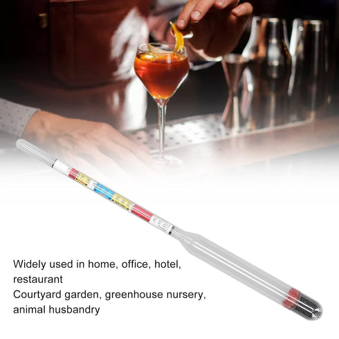 10Pcs 3 Wine Making Meter Home Brewing Beer Hydrometer Test Jar Scales Kit Household Supplies
