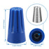 Baomain Wire connector P2 22-16 AWG x3 Twist-On Easy Screw On Cap 300V Max Voltage Blue Pack of 100