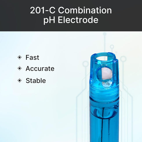 APERA INSTRUMENTS 201-C Combination pH Electrode with BNC Connector, Polycarbonate-Body (AI1301)