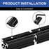 12pcs 4040 Straight Connector Corner Bracket Joint Plate, T-Slotted Accessories with Screws for 4040 Aluminum Profile