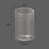 2 Pack, 1 5/8 inch Clear Seeded Glass Cylinder Lamp Shade Lighting Fixture Replacement Globe Cover for Chandelier