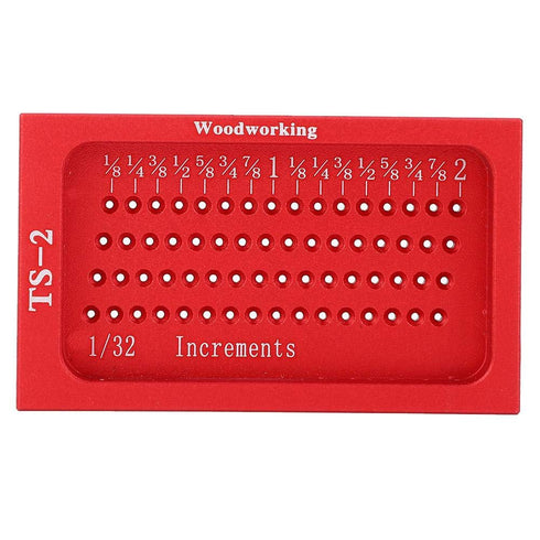 YWBL-WH TS-2 Woodworking Cross Calibration Ruler, T Type Scribing Marking Gauge Tool