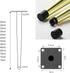 HJYCLFAZU Pack 4 20 cm) SpeeSy of Table Legs, Adjustable Furniture feet, conical Sofa Support Cabinet Metal Legs