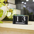 Notakia Wooden Gaobei Desk Blocks Calendar, Perpetual Block Month Date Display, Black Small