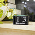 GDYOOSHOW Compact Black Wooden Desk Calendar for Month and Date Display
