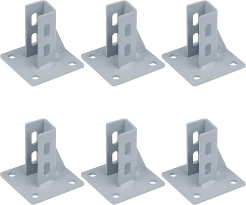 6 PCS 2020 Aluminum Extrusion Floor Mount Base Anchor Plate for 20 x 20 T Slot Aluminum Profiles