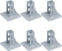 6 PCS 2020 Aluminum Extrusion Floor Mount Base Anchor Plate for 20 x 20 T Slot Aluminum Profiles