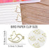 Cute Gold Bird Shape Paper Clips Jruizhp 50 Pcs Creative Decoration Animal Shaped Paperclip, for Document Organizing Book Mark Office Home School Stationery Paper Clip and Binder (Pigeon) by JruiZhp