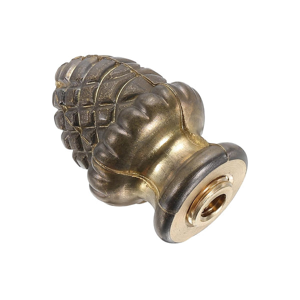 PATIKIL 25 x 36.5mm Lamp Finials Caps Knob, 1 Set Solid Brass Lamp
