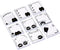 Mangpung 9 Pads Black Cute Cat Sticky Notes Set,Funny Sticky Notes Set, Cat