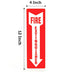 ASSURED SIGNS Fire Extinguisher Signs, Safety Sign Sticker - 8 Pack - 4" X 12" - 5 Mil Vinyl - Bright Red and White Colors - Durable Self Adhesive, Weatherproof and UV Protected - Ideal for Home, Office or Boat