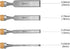 Professional Wood Chisel Set, 4 Piece Wood Chisel Set for Woodworking Wood Carving Chisel, CR-V Steel Chisel, including 6mm, 12mm, 18mm, 24mm by Zalaxt