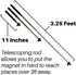 Magnet Pal MagnetStick 39" Telescoping Magnetic Pickup Tool, Heavy Duty Extendable Arm with Neodymium Anti-Rust Magnet