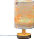ALAZA Cute Fox Maple Leaf Bedside Table Lamp with USB Port for Bedroom Nightstand Lamps Night Light Linen Fabric Shade