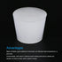 MECCANIXITY Silicone Rubber Tapered Plug 36mm to 46mm Solid White for Powder Coating, Painting, Laboratory Use