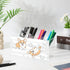 Ainavmxzs 4 Countertop Cute Dogs Acrylic Pencil Holder For Desk With Compartments Makeup Organizer Brush Storage Bar