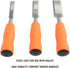 Buck Brothers 3-Piece Wood Chisel Set with Acetate Handles, 1/2 Inch, 3/4 Inch, 1 Inch