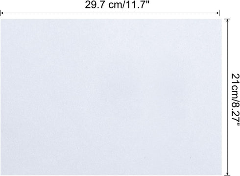MECCANIXITY 50 Sheets Colored Copy Paper 8 1/2 Inch Printer Paper 22lb/80gsm White for Office Printing, Document Copying, Invitations, Forms, Art Projects by MECCANIXITY
