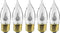HASMX 3 Watt 120 Volt Incandescent Bulbs, Chandelier Shaped Bulbs, Flame Shaped Light