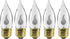 HASMX 3 Watt 120 Volt Incandescent Bulbs, Chandelier Shaped Bulbs, Flame Shaped Light