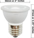 Anyray 2-LED Light Bulbs HR16 120V E27 MR-16 JDR C Hood Lamp Short Neck E26 (Warm White) by Anyray