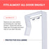 Over-The-Door Hooks, Heavy Duty Metal for Thick Doors, Adjustable Hooks for Perfect Height & Fit - 1.6'' - 1.8'' Door