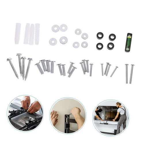 OSALADI 1set Tv Mounting Screws Iron Hardware for Wall-Mounted Tv Stands Easy Installation Expansion Screws for Flat