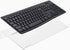 WINKINE Clear Acrylic Computer Keyboard Stand - Tilted Holder for Ergonomic Easy Typing at Office or Home