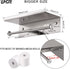 304 YUMORE Toilet Paper Holder, Stainless Steel Bathroom Double Roll Tissue Holder with Shelf, Wall Mounted Washroom