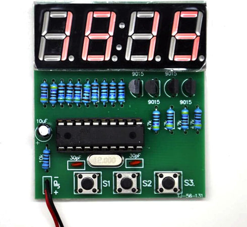 Gikfun C51 4 Bits Digital LED Electronic Soldering Clock Kit, DIY Learning Board for Arduino EK1939