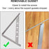 12", 4mm 2pcs, 400lbs YUMORE Shelf Bracket Stainless Steel Heavy Duty L Shaped Brackets Wall Mounted Floating Table