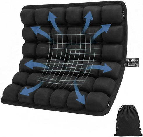 seektik Upgraded Inflatable Travel Seat Cushion for Airplane and Car, Portable Air Cushion