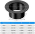 Hon&Guan 4 Flange Dust Collection Fittings, 2PCS Dryer Vent Wall Plate for Heating and Cooling Systems