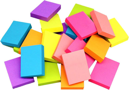 Sticky Notes 1.5x2 Inches, 48 Pads, Bright Colors Self-Stick Pads, 75 Sheets/Pad