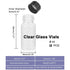 Jiuwu 10 Pack Glass Vials 5ml with Screw Caps Small Vials for Essential Oil Sample Vial for Perfume
