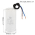 PATIKIL CBB60 60uf Running Capacitor,2Pcs AC 450V 2 Wires 50/60Hz Cylinder 105x48mm for Water Pumps, Washing Machines Motor Start