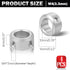 4pcs Clamp-on Shaft Collar Aluminum Alloy Bore Shaft Collars, 10mm Bore Size for CNC Machine Tools