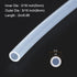 6.6ft 3/16" ID x 5/16" OD Silicone Tubing Clear 5mm x 8mm Industrial Plastic Tubing Pure Silicone Hoses for Pump Siphoning Draining Irrigation Brewing