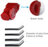 100pcs Betertek Peg Hook Locks Stop Lock Plastic red Stop Locks Retail peg Hook Security Locks pegboard peg Locks