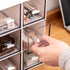 Stackable Desk Drawer Organizer, Large 3 Drawers Plastic White Organizers for Home, School, Office