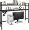 Rotulark 38.5" Desk Shelf with Outlets, 2-Tier Adjustable Multipurpose Engineered Wood Organizer Desk