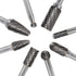Carbide Burr Set, 8pcs JESTUOUS 1/4 Inch Shank Diameter Double Cut Rotary Files for Metal Grinding and Polishing