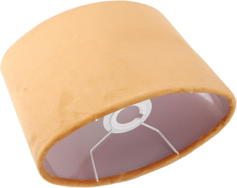 E27 E14 12.5cm 23cm 18cm, Alomejor Oval Cloth Lampshade Soft Light Lamp Cover for Table Floor Lamp, Modern Decorative