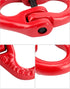 QWORK 10 Pcs Red Painted G80 Alloy Steel Connecting Link, 3/8", 7100 lbs Working Load Limit