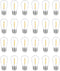 24-Pack String Light Bulbs, S14 Outdoor Waterproof Replacement Bulb, E26 Base, 1W 120V, 2700K Warm White