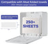 Commercial Stardrix Multifold Paper Towel Dispenser Wall Mount (White) Large Capacity C-Fold, Trifold, and Folded Hand