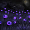 2PACK Scary Eyeballs Solar Garden Lights, 12LED Purple Swaying Firefly Halloween Decorations, Waterproof Outdoor Decor