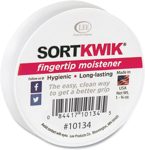 Sortkwik Fingertip Moistener, Set of 2, 1-3/4-oz. Non-Skid Case