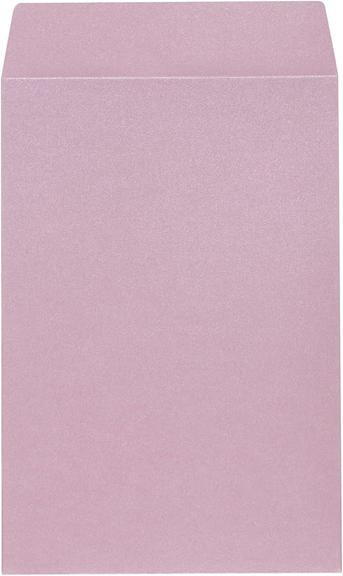 Quotidian Pearlescent Peach Paper Mini Coin Bags Envelopes 2 1/3 x 3 1/2 inch, Self-Adhesive for Tiny Items Stamps Seed Office Jewelry Small Business Gift, Pack of 50 (Rosewater) by Quotidian